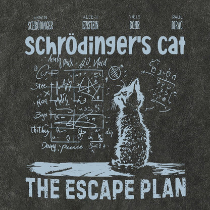 Schrodinger's Cat Escape Plan Interesting Physics Science Geek Cotton Hat