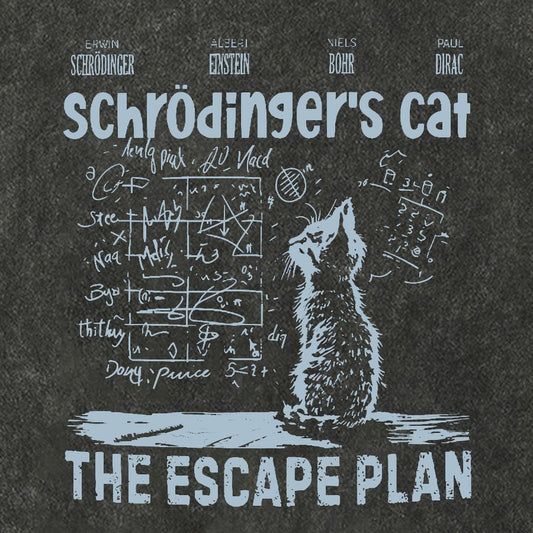 Schrodinger's Cat Escape Plan Interesting Physics Science Geek Cotton Hat