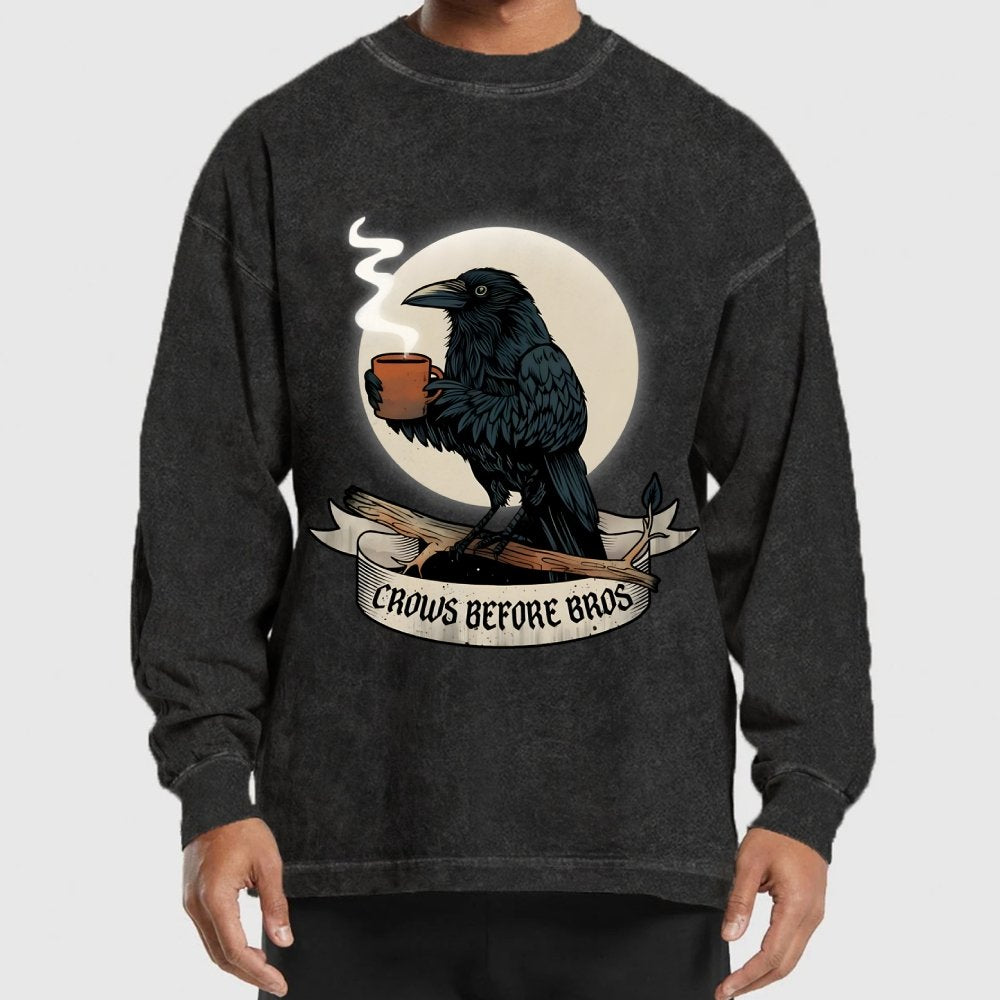 Crows Before Crows Washed Long Sleeve Tee