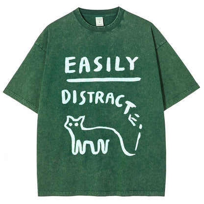 Easily Distrac Vintage Distressed T-shirt