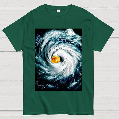 Rubber duck in Hurricane Geek T-Shirt