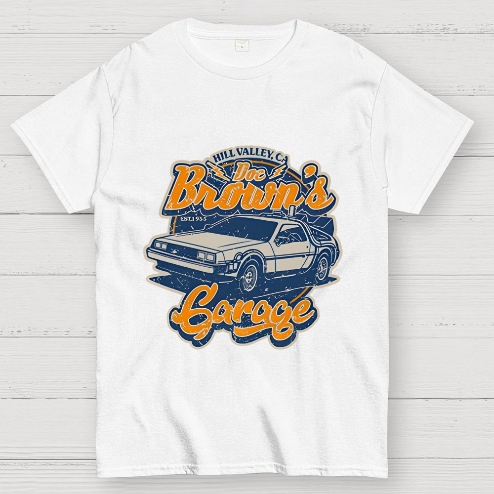 Doc Brown's Garage Geek T-Shirt
