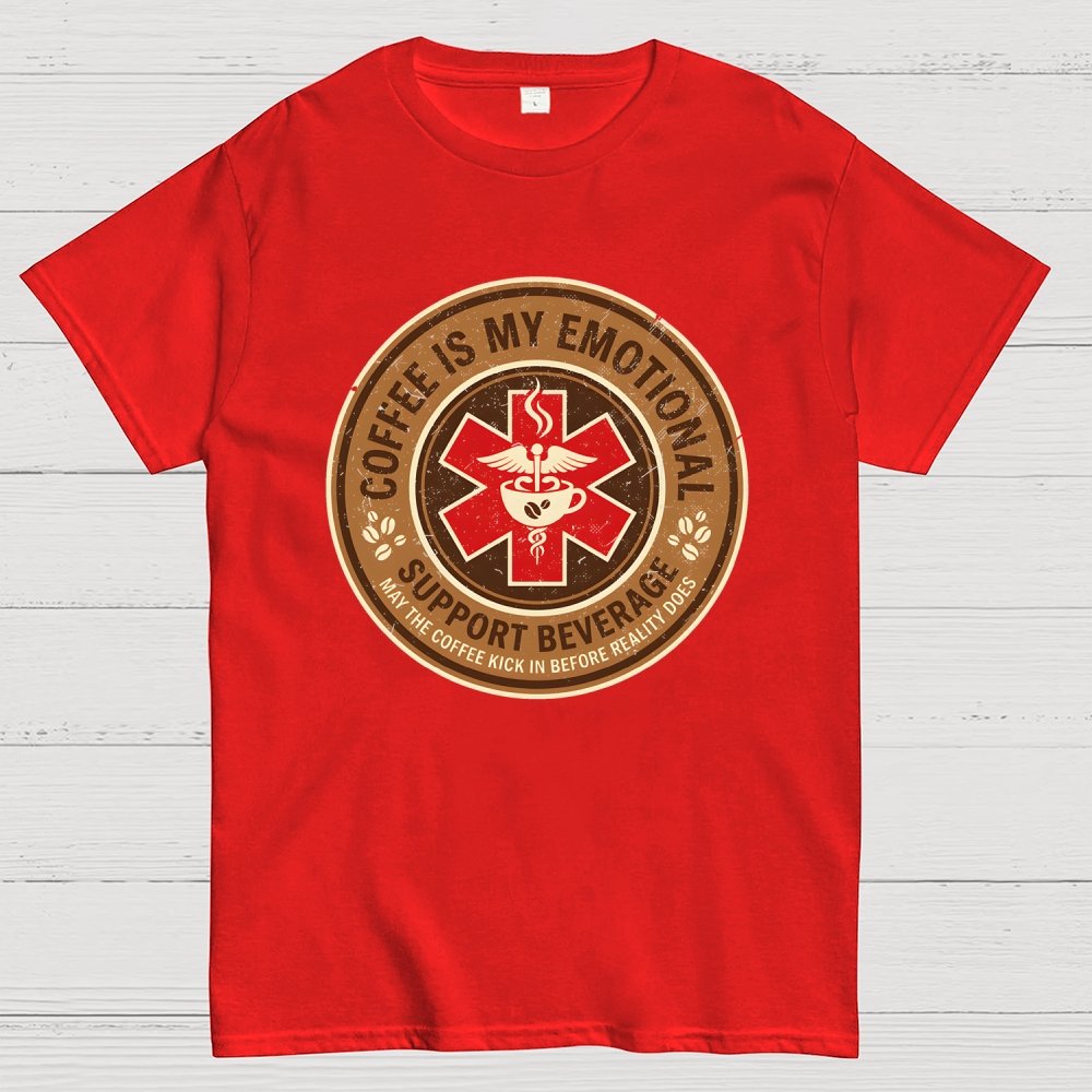 Coffee Is My Emotional Geek T-Shirt