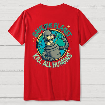 Yippee-Ki-Yay Front And Back Printing Geek T-Shirt