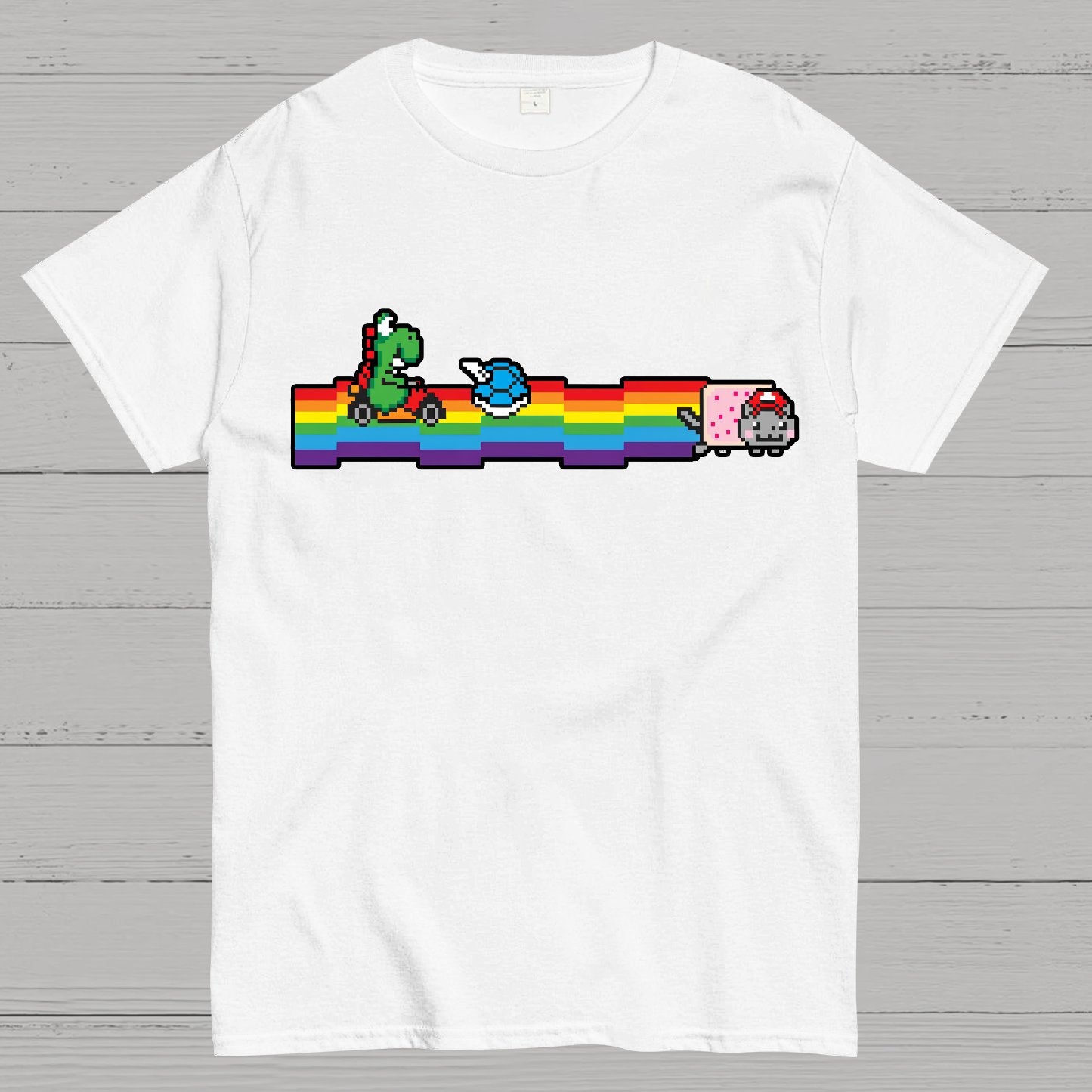 Rainbow Kart Geek T-Shirt