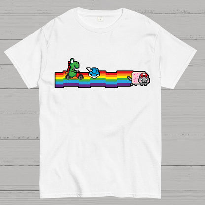 Rainbow Kart Geek T-Shirt