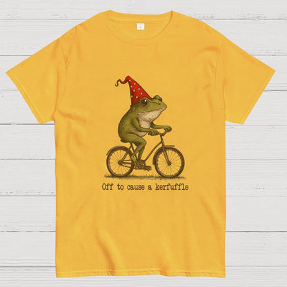 Off To Cause A Kerfuffle Frog Geek T-Shirt
