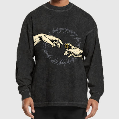 Creation Of The Circle Washed Long Sleeve Tee