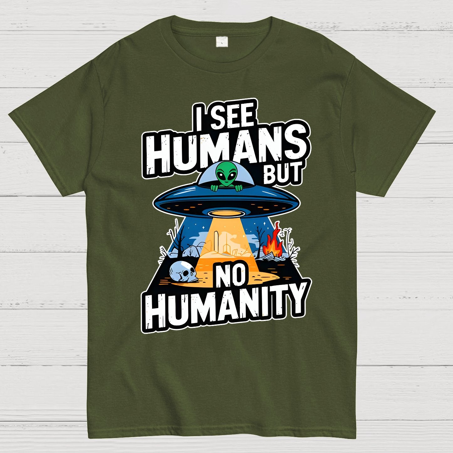 I See Humans But No Humanity Geek T-Shirt