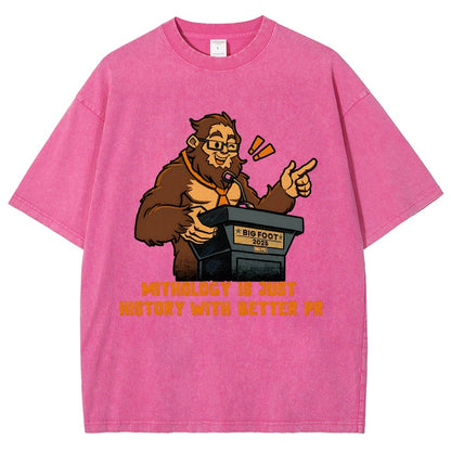 Mythology is just history with better PR Vintage Distressed T-shirt