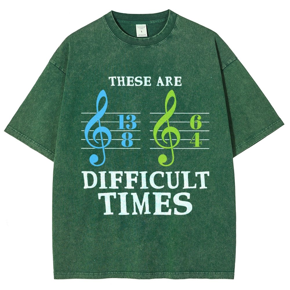 These Are Difficult Times Vintage Distressed T-shirt
