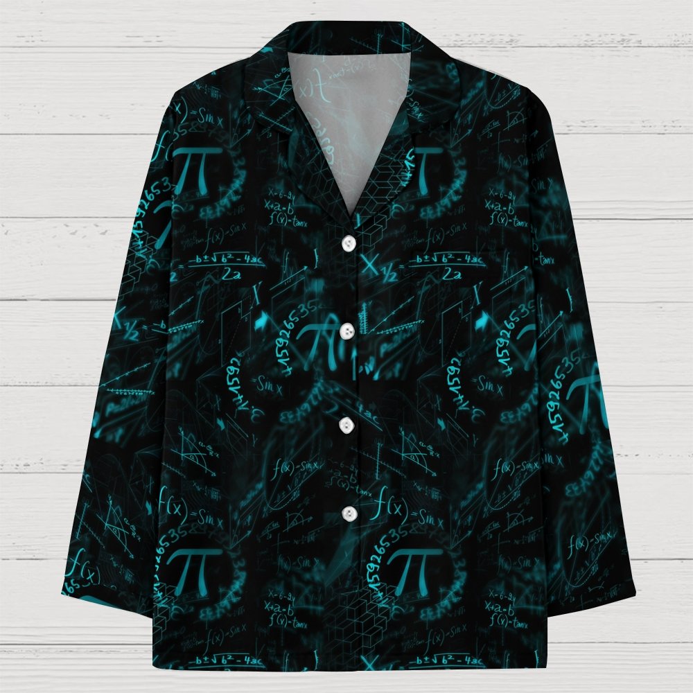 π Geek Long Sleeve Pajama Set