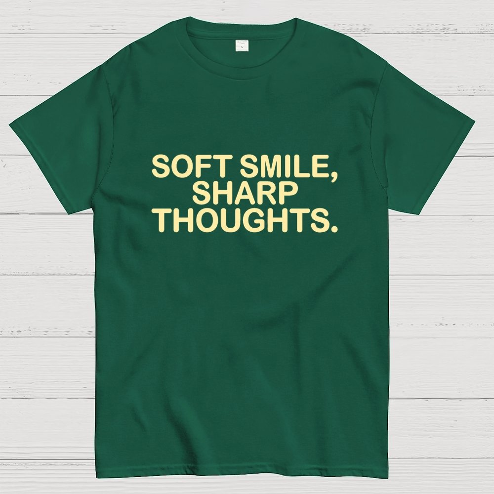 Soft Smile, Sharp Thoughts. Geek T-Shirt