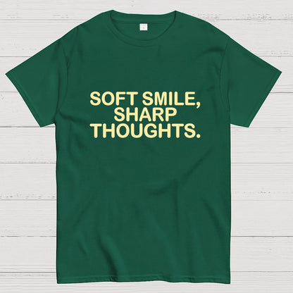 Soft Smile, Sharp Thoughts. Geek T-Shirt