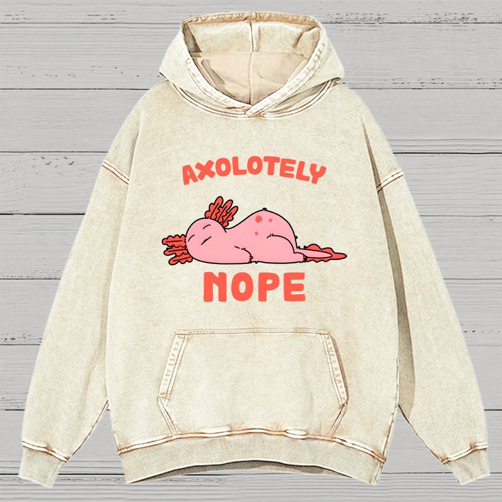 Axo Nope Vintage Distressed Hoodie