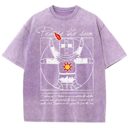 Vitruvian Praise Vintage Distressed T-shirt