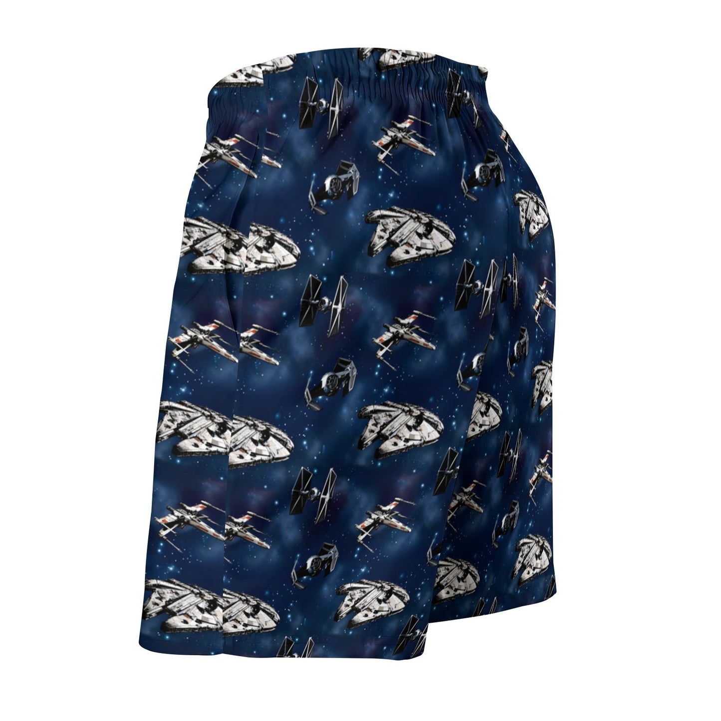 Space WarBlue Ships Geek Shorts