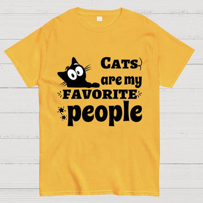 Cats Are My Favorite People Unisex Geek T-Shirt