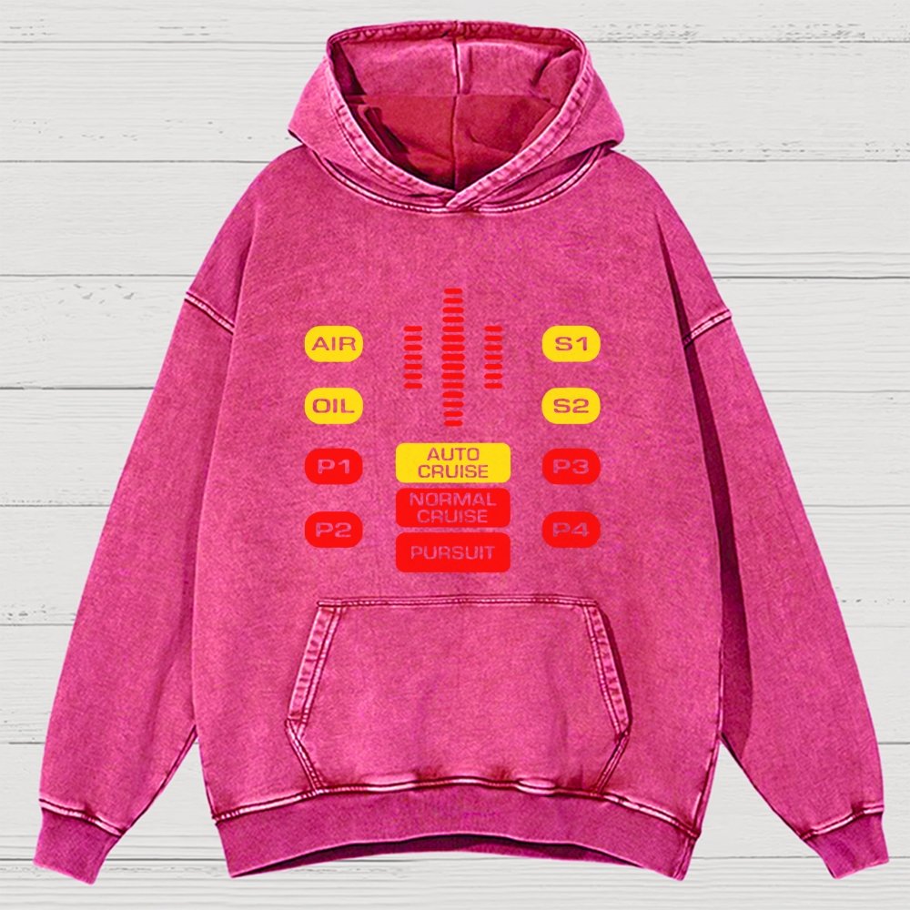 Kit Dashboard Supercar Vintage Distressed Hoodie