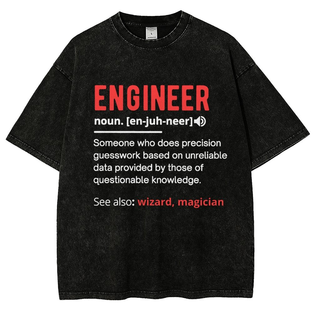 Engineer Definition Vintage Distressed T-shirt