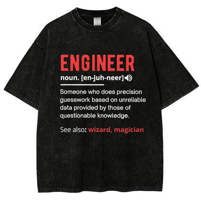 Engineer Definition Vintage Distressed T-shirt