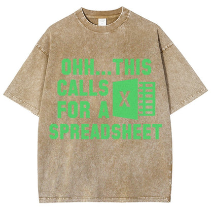 Ohh...This Calls for a Spreadsheet Vintage Distressed T-shirt