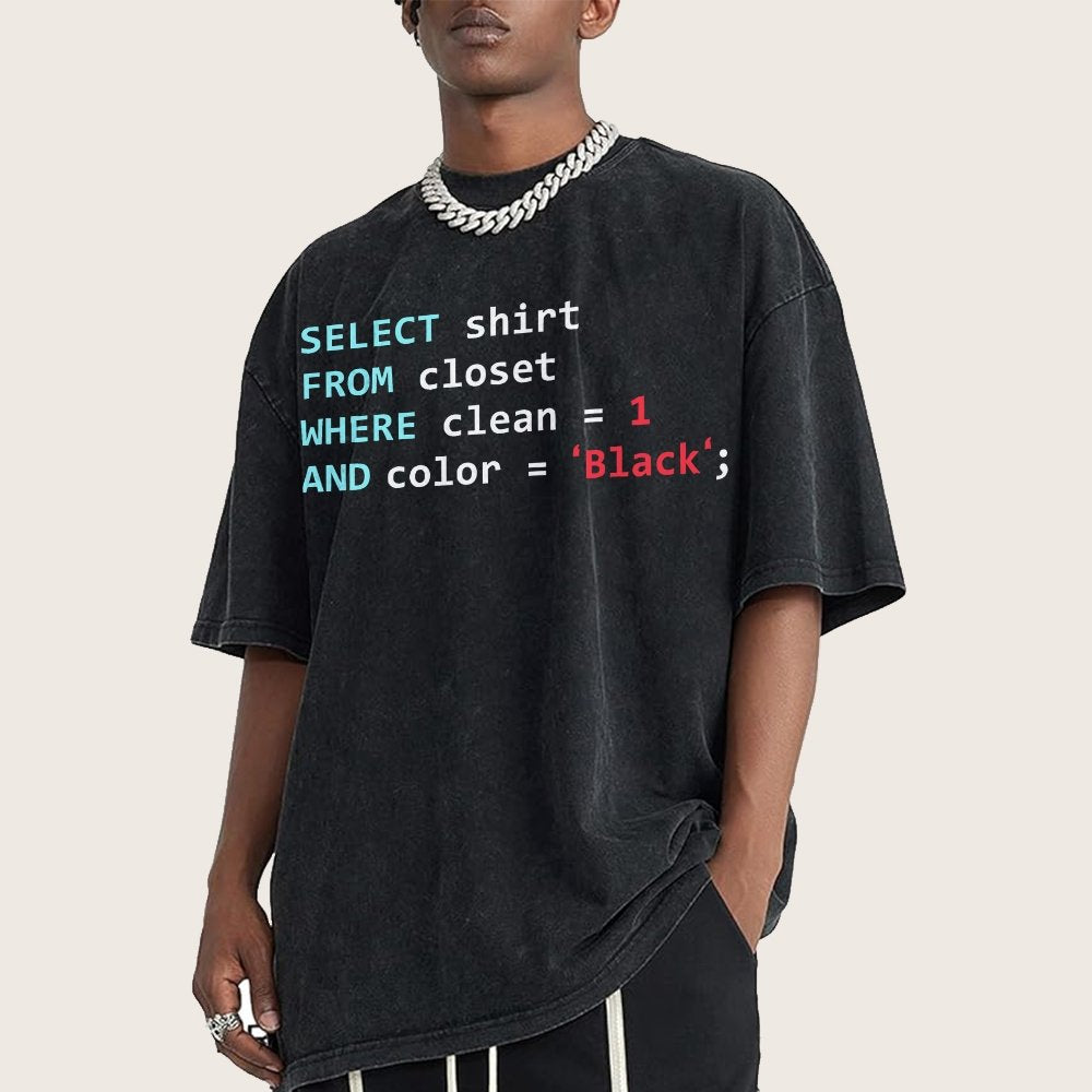 Programmer Database Vintage Distressed T-shirt