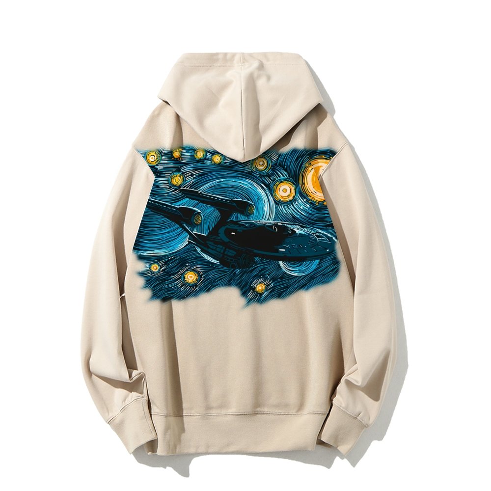 Printed Back Cotton Hoodie