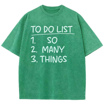 To Do List Vintage Distressed T-shirt