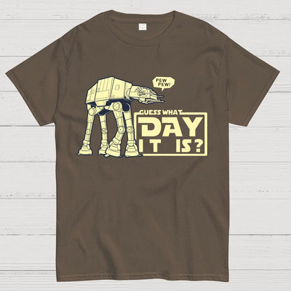 Pew Pew! Guess What Day It Is？Geek T-Shirt