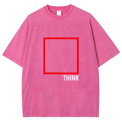 Think Outside The Box Vintage Distressed T-shirt