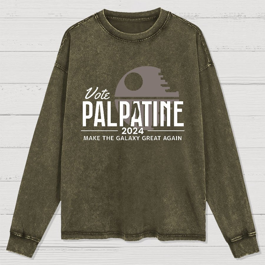 Make The Cosmos Great Again Washed Long Sleeve Tee