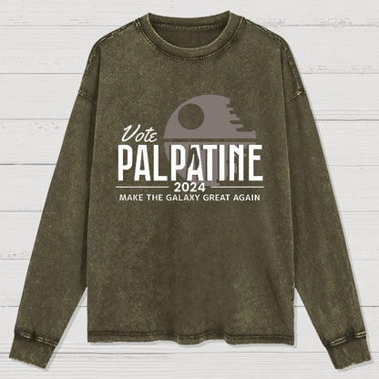 Make The Cosmos Great Again Washed Long Sleeve Tee