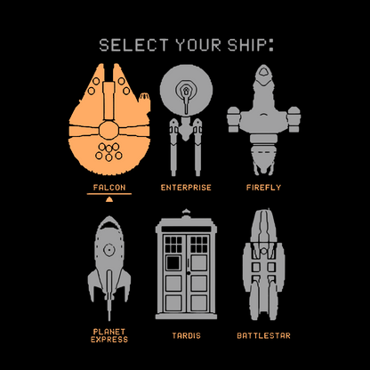 Choose Your Ship Geeky T-Shirt