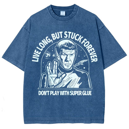 Live long, but trapped forever Vintage Distressed T-shirt
