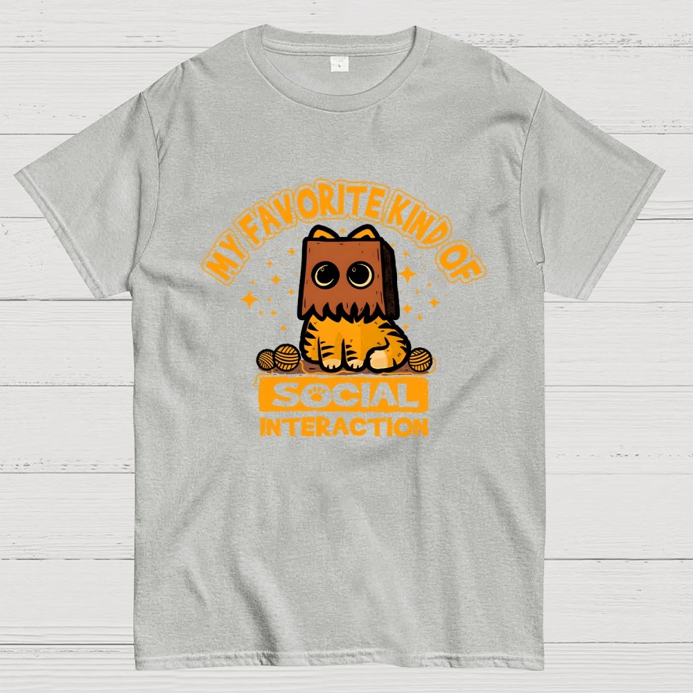 Cat Social Interaction Geek T-Shirt