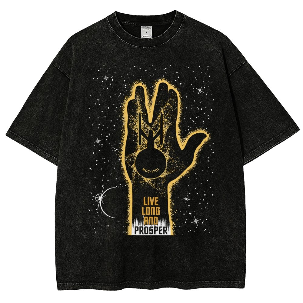 Live long and prosper Vintage Distressed T-shirt