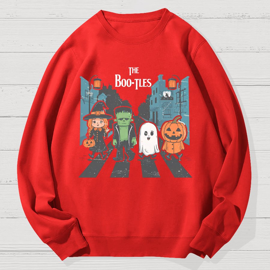 Funny Halloween Bootles Geek Cotton Sweatshirt