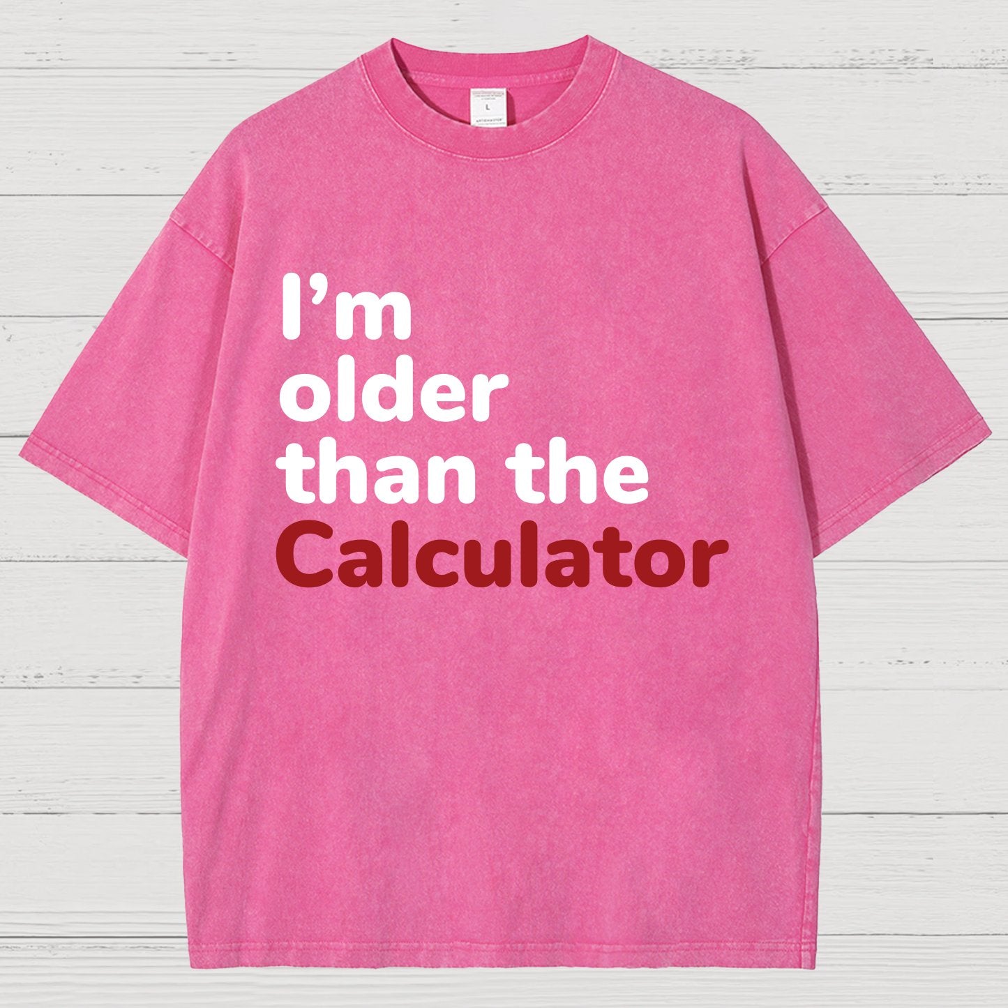 I‘m Older Than The Calculator Vintage Distressed T-shirt