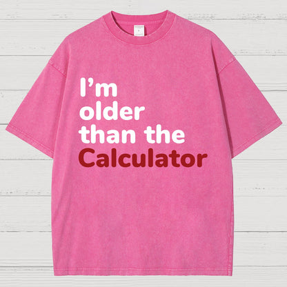I‘m Older Than The Calculator Vintage Distressed T-shirt