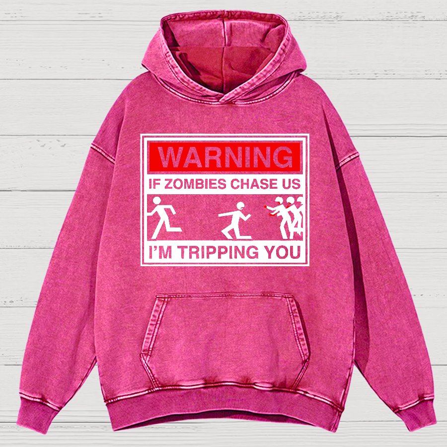 If Zombies Chase Us Vintage Distressed Vintage Distressed Hoodie