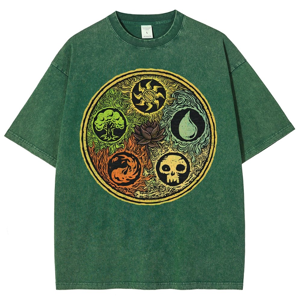 Black Lotus Vintage Distressed T-shirt