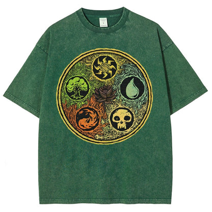 Black Lotus Vintage Distressed T-shirt