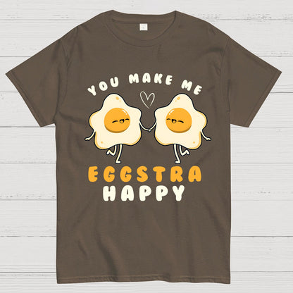 You Make Me Eggstra Happy Geek T-Shirt