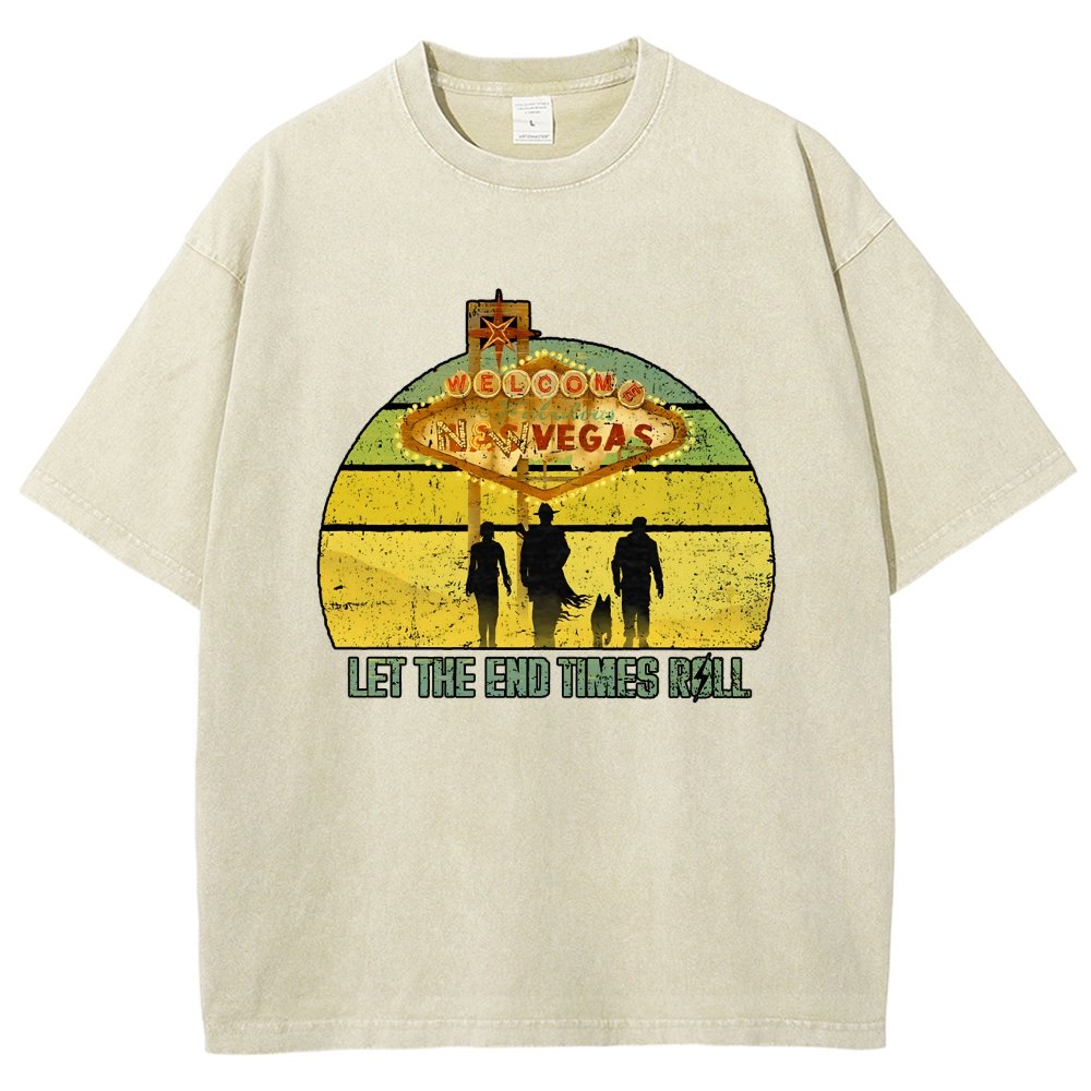 Let The End Times Roll Vintage Distressed T-shirt