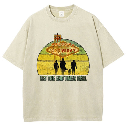 Let The End Times Roll Vintage Distressed T-shirt