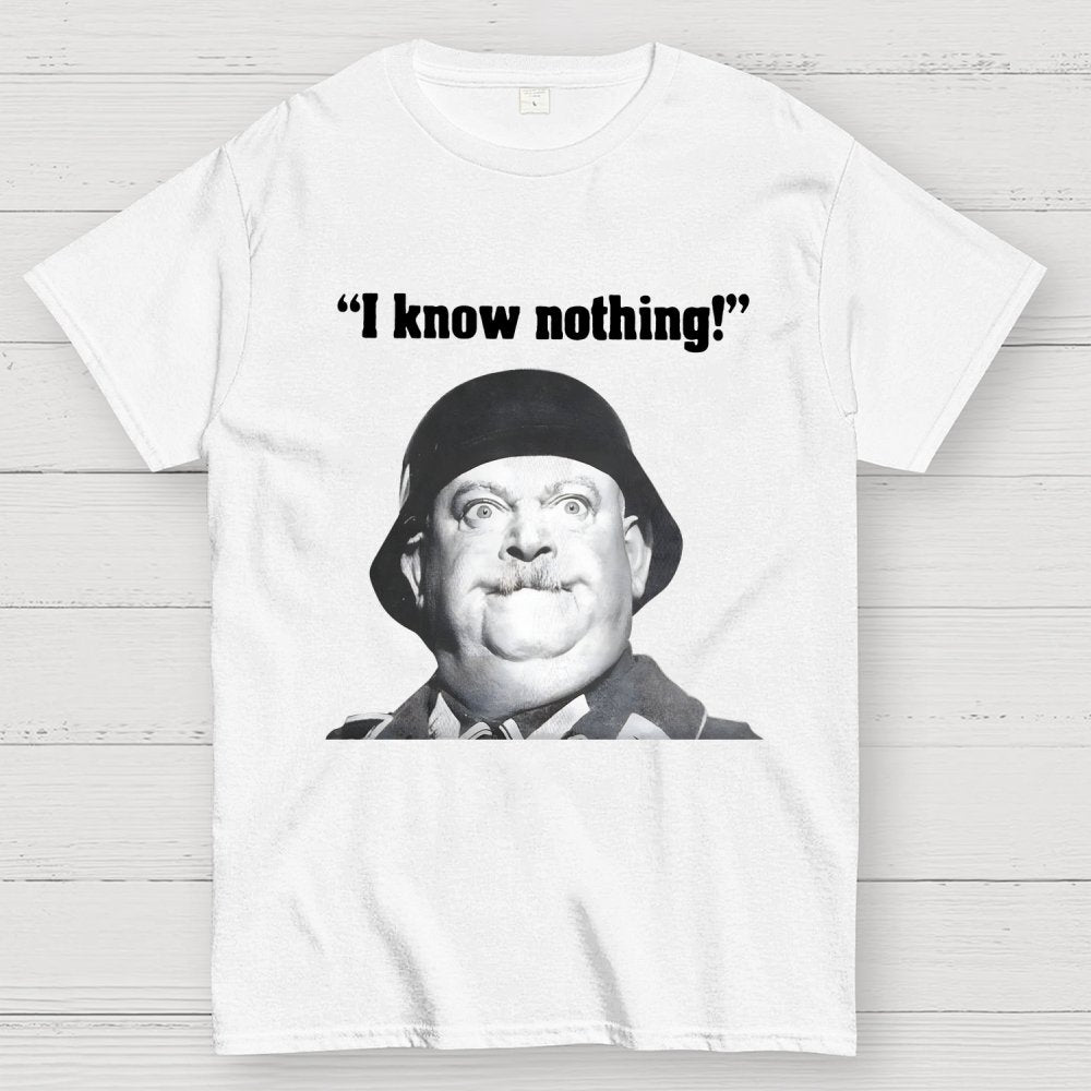 I Know Nothing Art Print Geek T-Shirt