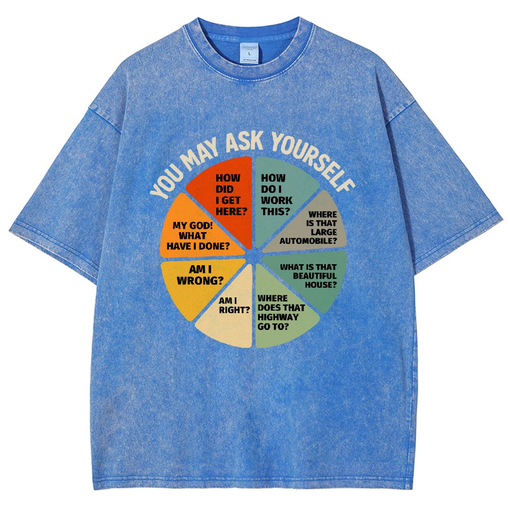 You-May-Ask-Yourself Vintage Distressed T-shirt
