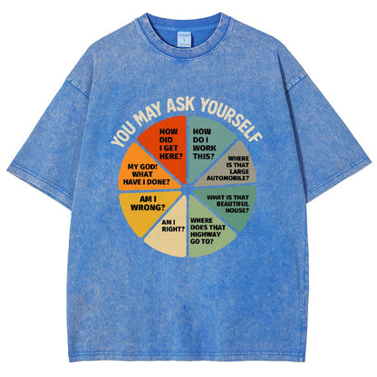 You-May-Ask-Yourself Vintage Distressed T-shirt