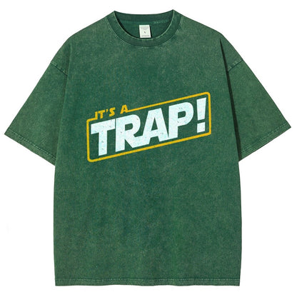 It's A Trap Vintage Distressed T-shirt